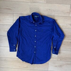 Men's Polo Ralph Lauren Button Down Dress Shirt Size MED Relaxed Fit Blake